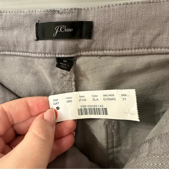 J. Crew Vintage Straight Cargo Pants Size 31 Gray Slate Jeans - Picture 6 of 7